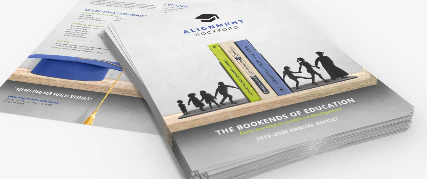 Annual Report cover for Alignment Rockford