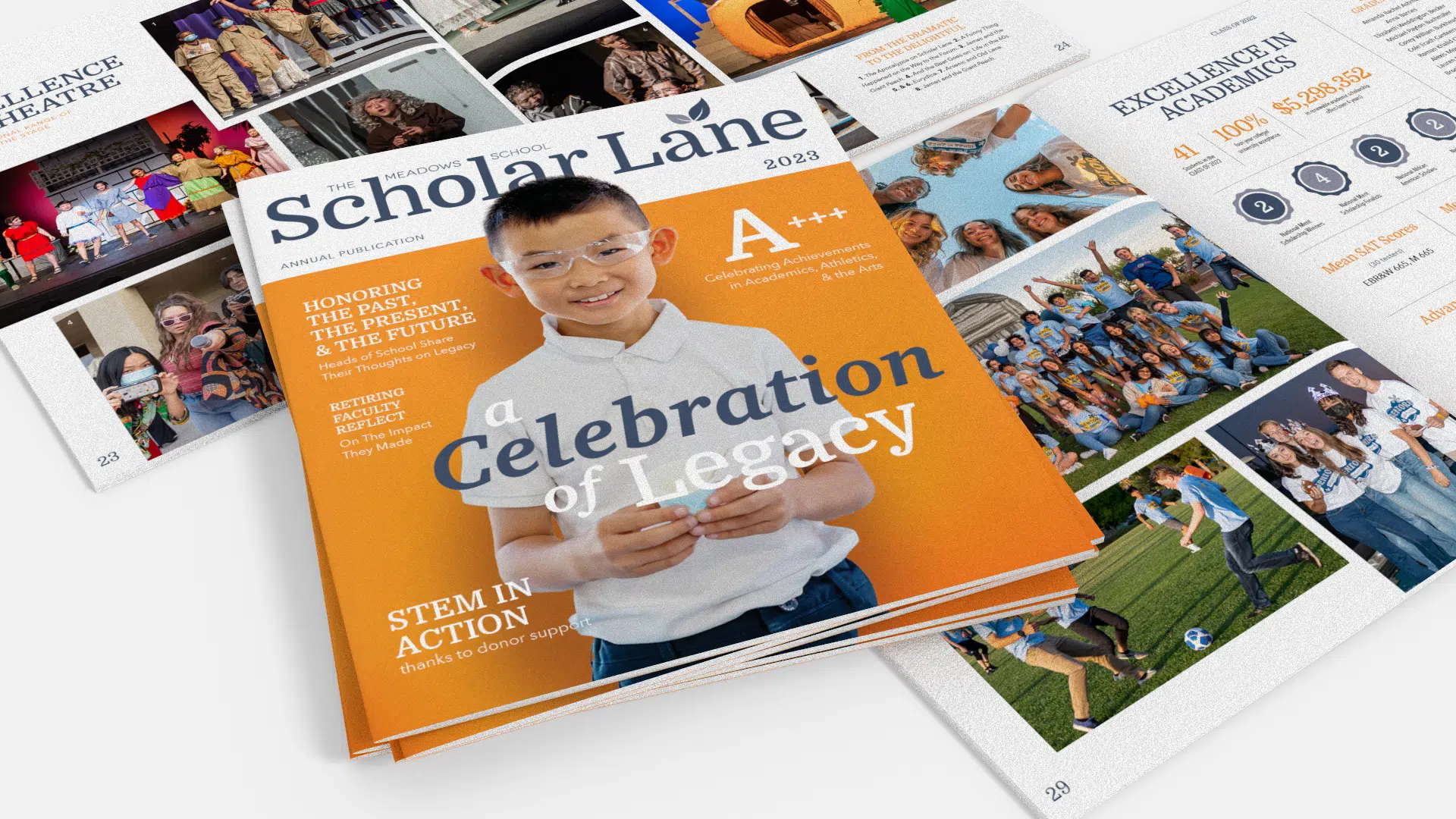 Scholar Lane publication cover and inside images