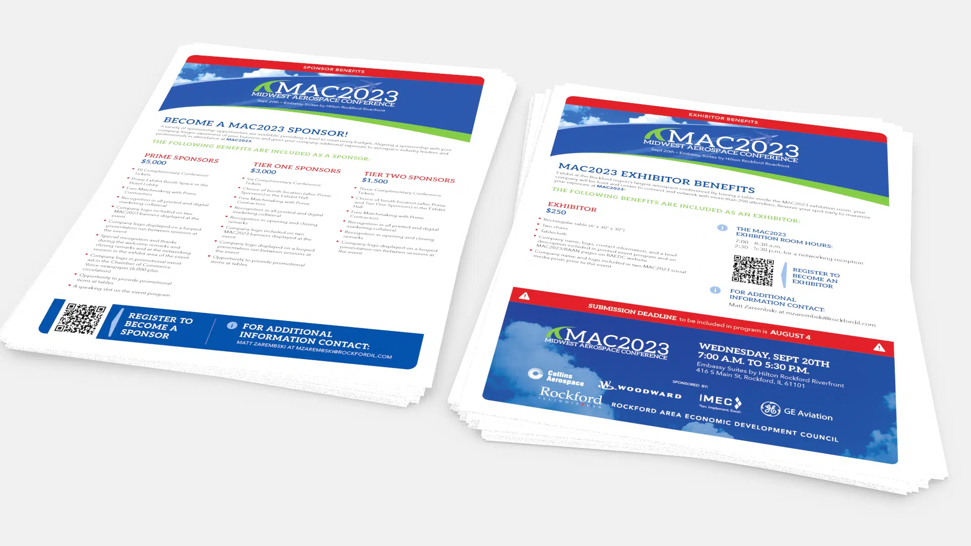 Midwest Aerospace Conference Collateral Sponsorship Flyer