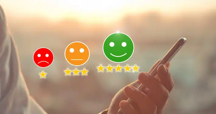 online reputation management rating on phone