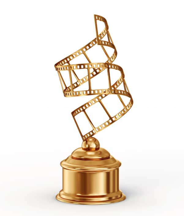 movie reel trophy for Viddy award