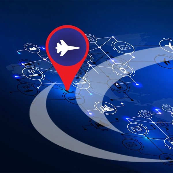 infographic showing jet on blue background