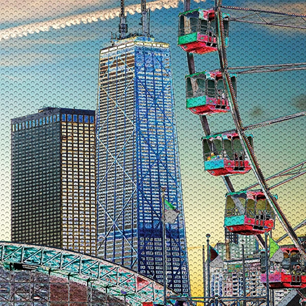colorful Chicago buildings